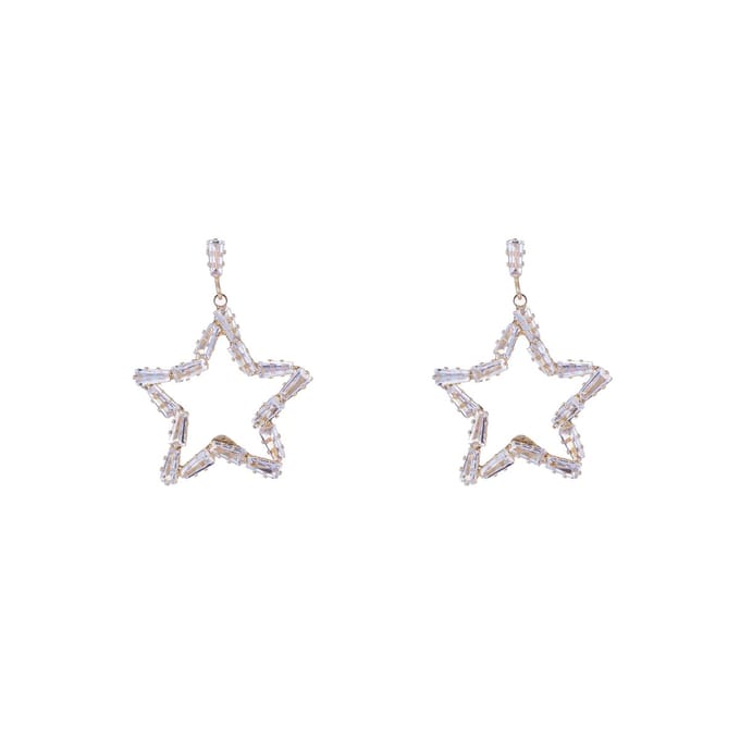 Go Dutch Label Oorknoppen sparkle star Zilver