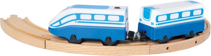 BINO Hogesnelheidstrein Thomas op batterijen, 2-delig blauw
