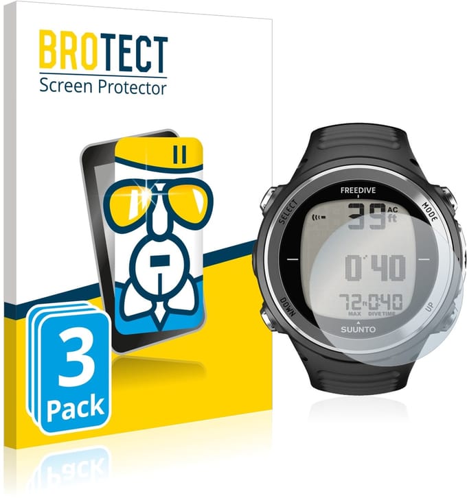 Screenprotector 3 Stuks voor Suunto D4F Beschermglas transparant