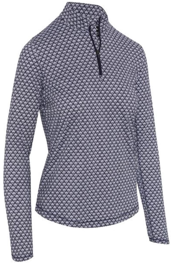 Callaway Premium Scarf Geo Dames Midlayer Navy Wit