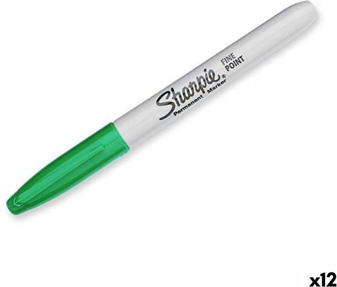 Sharpie permanente markers | Fijne punt | Groen | 12 stuks