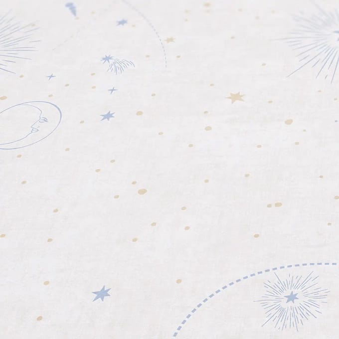 HEELAL BEHANG | Sterren en planeten - Beige Blauw Crème - A.S. Création Lilly & Luis