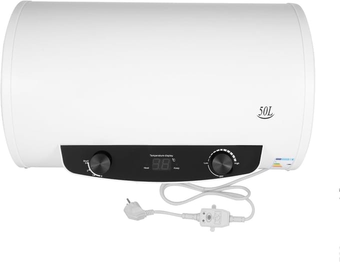 Elektrische Boiler - Warmwaterketel - Direct Warm Water - LED Temperatuurweergave - 50 Liter - Wit