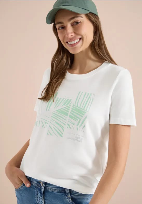 Shirt met ronde hals en Artwork
