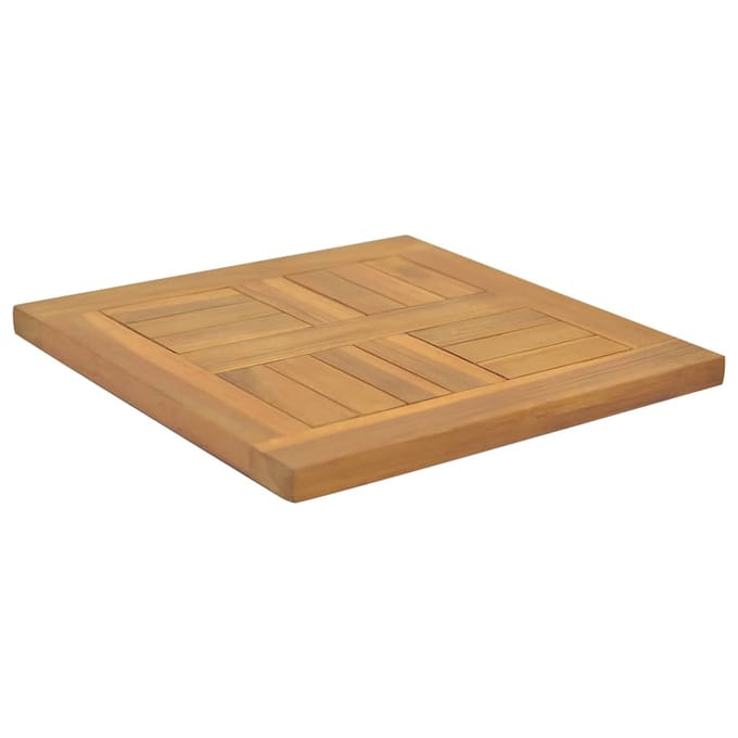 vidaXL - Tafelblad - vierkant - 40x40x2,5 - cm - massief - teakhout