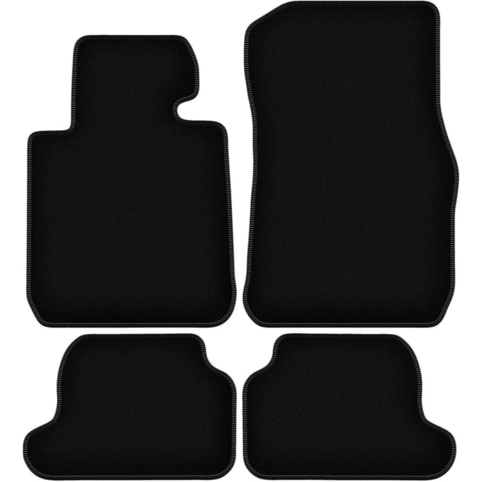 BASIC zwarte veloursmatten voor: BMW 1 F23 cabriolet (2011-2019)