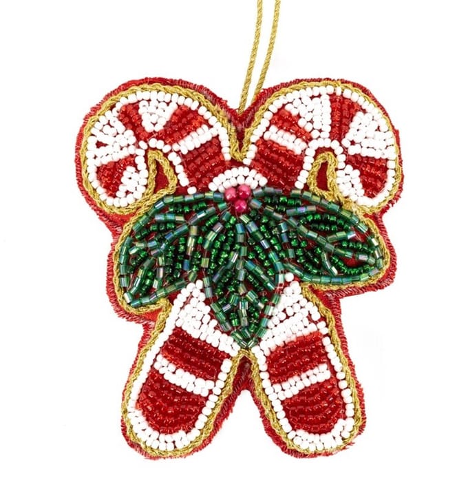 Hanger met kralen Candy Cane