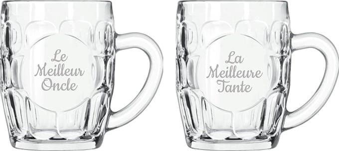 Bierpul gegraveerd - 55cl - Le Meilleur Oncle & La Meilleure Tante
