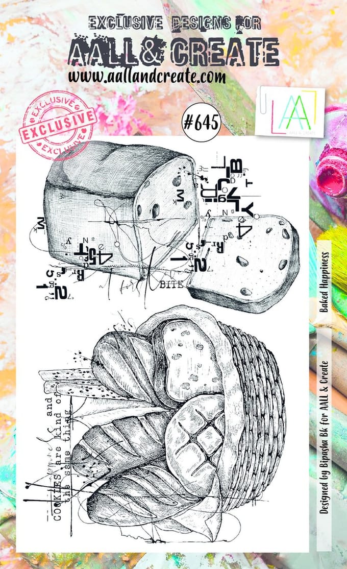 Aall & Create clearstamps A6 - Baked happiness