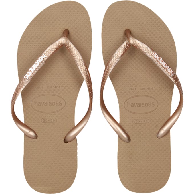 Havaianas Slim Slippers en Sandalen Dames - Roze - Maat 33/34 - Plastic