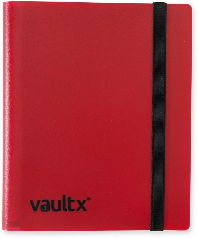 Vault X 4-Pocket Strap Binder - Verzamelmap - 160 Kaarten/Rood