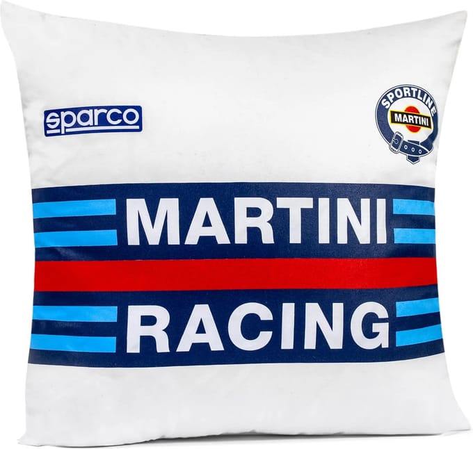 Sparco 40x40cm Sparco Stoelkussen - Rood — Wit — Maat Onesize
