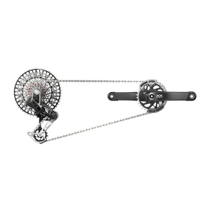 Volledige groep Sram XX T-TYPE Eagle AXS WIDE DUB DM 165 MM 32D (10-52)