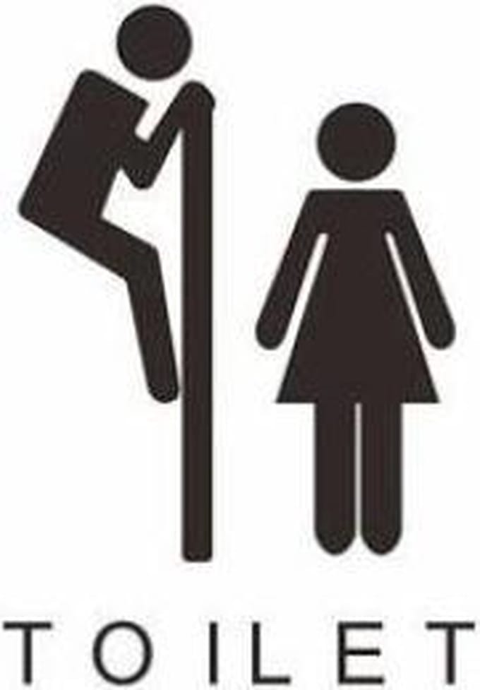 Wc Sticker | Gluren | Toilet decoratie | Grappig |