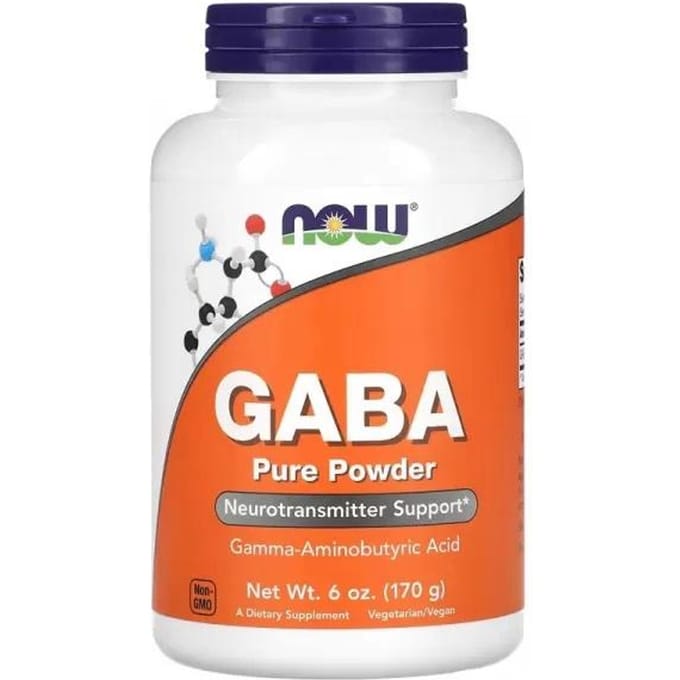 Now Foods Gaba Powder (170g) Unflavored - Intra- & Post-Workout - voor na de training