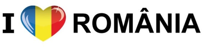 Sticker - I love Romania - 19 x 4 cm - Romenie - landenthema