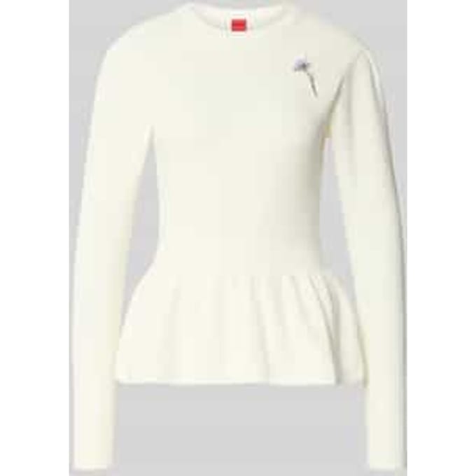Slim fit gebreide pullover van puur katoen Model 'SABANNA'