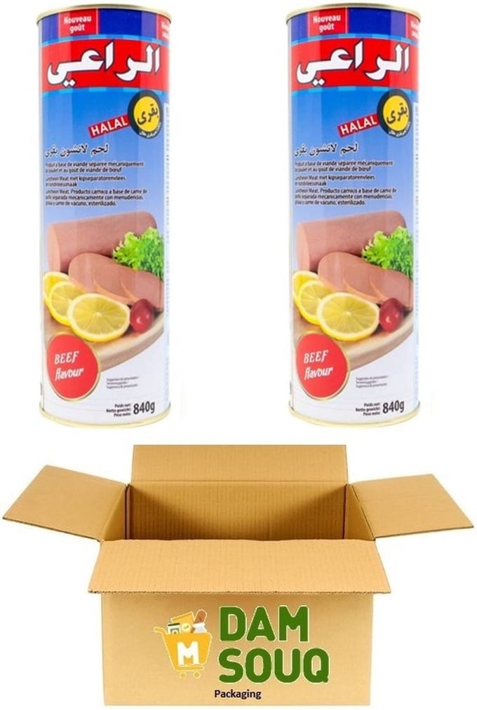 Multipak Al Raii Ingeblikt Vlees (Luncheon Meat) Rund (2x 840 Gram)