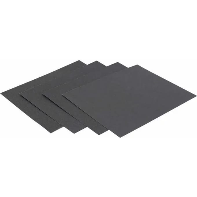 Pak van 4 vellen schuurpapier HPX P80 X1, P120 X2, P180 X1