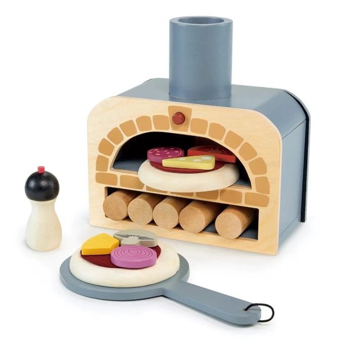 TENDER LEAF Playing - Pizza Oven - 18.2X9.6X19Cm - Hout - 3 Jaar
