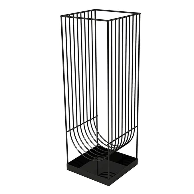 AYTM paraplubak Curva, zwart, hoogte 56 cm, staal