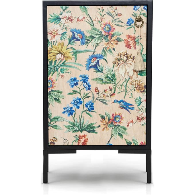 Nachtkastje Miquel Beige Flowers | Really Nice Things
