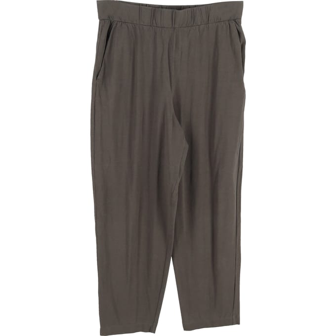 Max Mara Leisure broek met elastische tailleband in grijs katoen