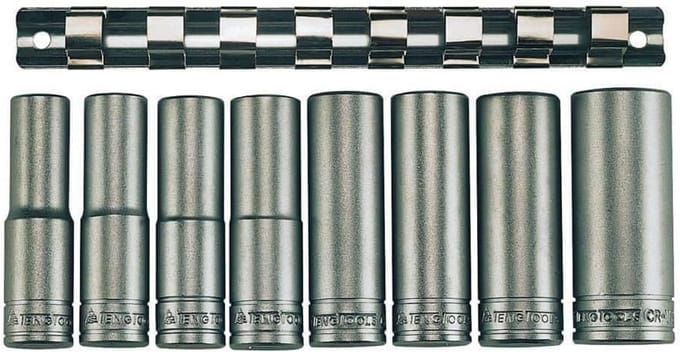 1/2 inch Doppensleutelset 6-delig Lang