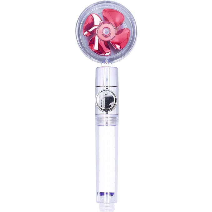G1/2 Hoge Druk Ventilator Douchekop met Pauzeschakelaar 360 Graden Rotatie Handheld Filter Afneembaar white
