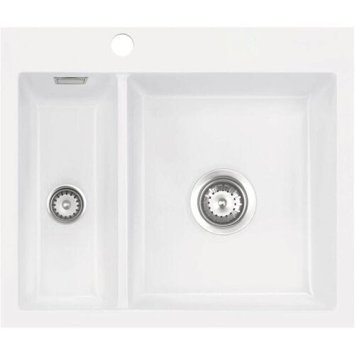 Systemceram Keradomo Mera 60 F sink for flush installation with excenter operation, incl. tap hole 559802-12