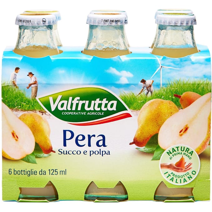 Jus smoothie pêche 3x125ml - valfrutta