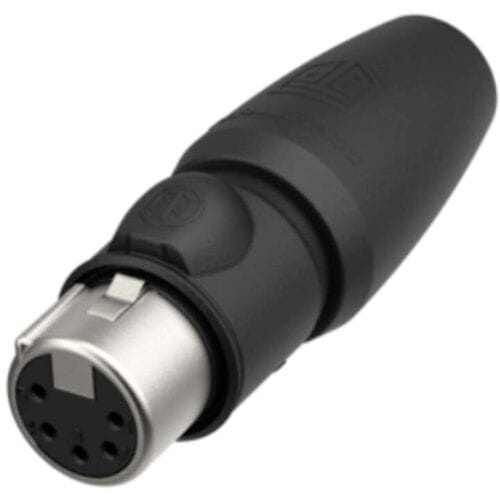 Neutrik NC5FX1-TOP-14 XLR-connector Koppeling, recht Aantal polen: 5 Zwart 1 stuk(s)