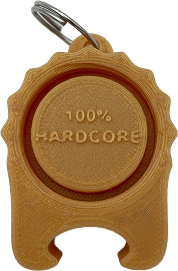 100% Hardcore PartyCap | De universele festivaldop met bieropener | Goud