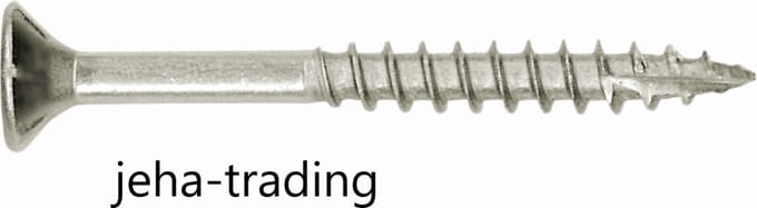 Jet-Fast RVS Houtschroeven 4 x 60 mm A2 TX20 – Universele Torx Schroeven met Deeldraad – 200 Stuks