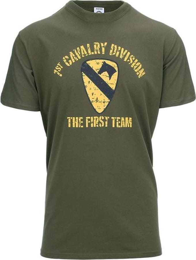 Fostex WWII Series - T-shirt 1st Cavalry Division (kleur: Groen / maat: M)