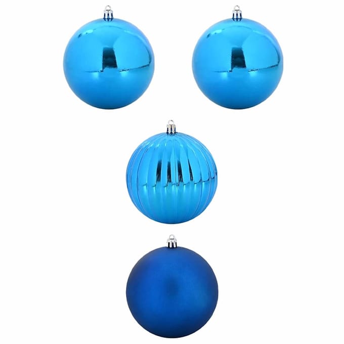 vidaXL - Kerstbal - Set - XXL - 4 - st - Blauw - Ø - 20 - cm - Kunststof