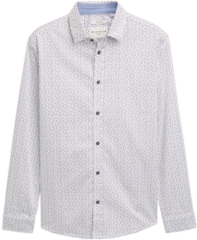 Tom Tailor - Hemd - Maat XL - - 37264 white irr -
