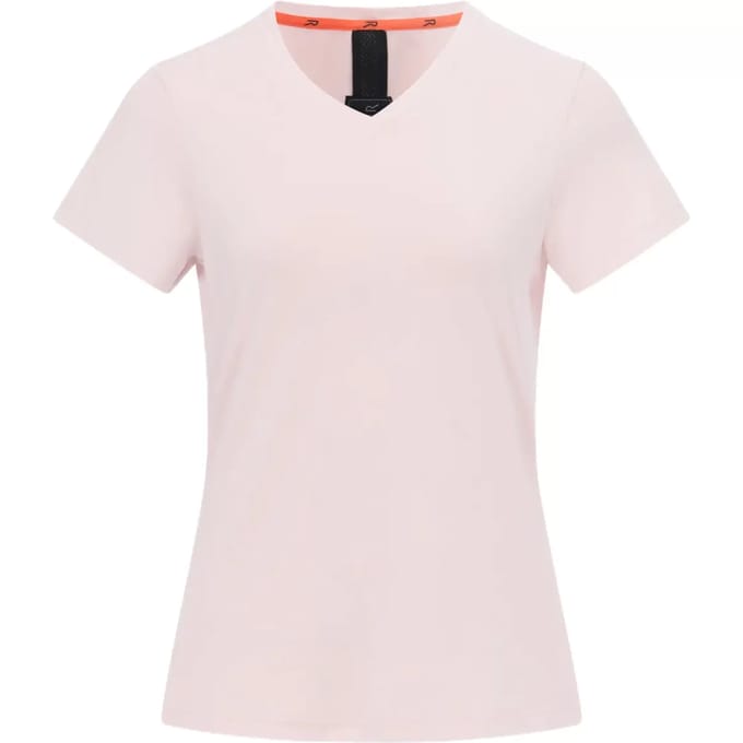 Dames Elkie T-shirt met V-hals en korte mouwen