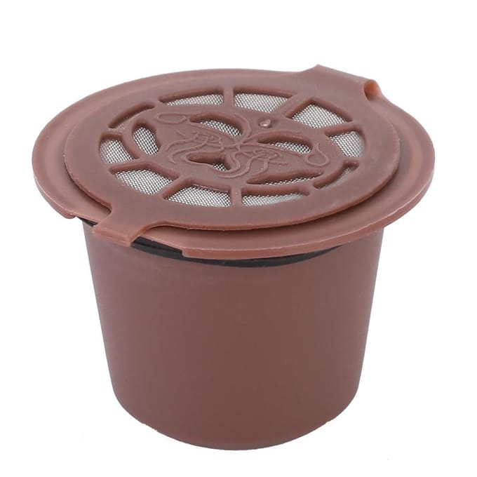 3 stuks herbruikbare koffie capsules voor huishoudelijk gebruik, filter en navulbare capsules, geschikt voor Nespresso (Koffie) gray