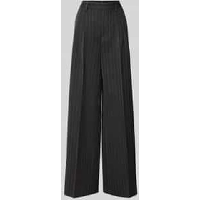 Stoffen broek met achterzakken