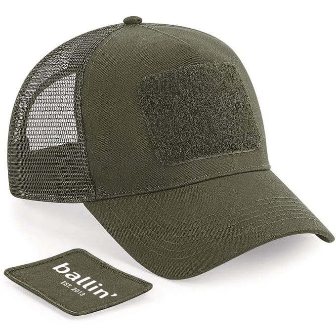Heren Petten met Ballin Est. 2013 Trucker Cap Print - Groen - Maat one size