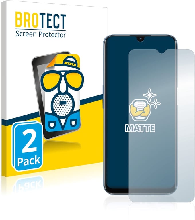 BROTECT - Screenprotector voor Oppo A16s - Folie Beschermfolie matte 2 Stuks