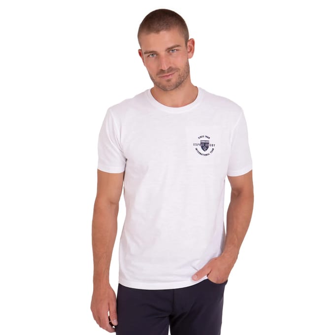 T-shirt in gemêleerd katoen Camberabero