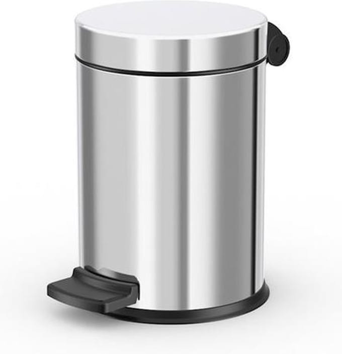 Hailo Solid S Pedaalemmer - 3 l - RVS/Zilver