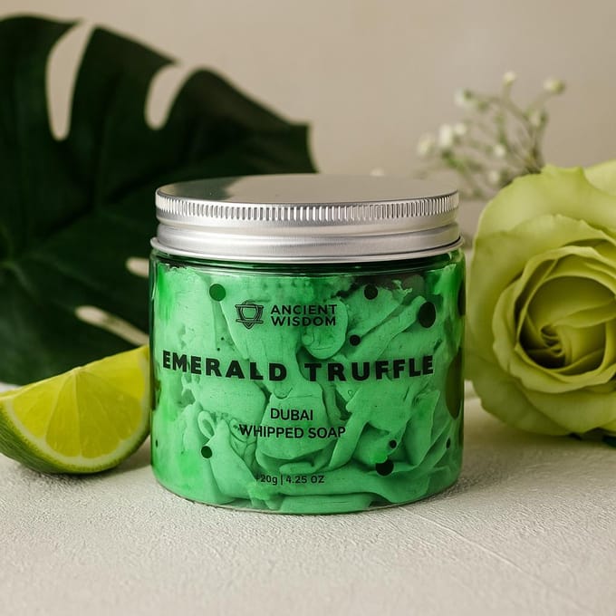 Dubai Whipped Cream Soap - Emerald Truffle 120g