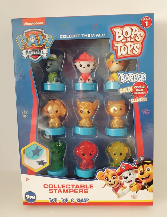 Paw Patrol 9-delige Stempelset
