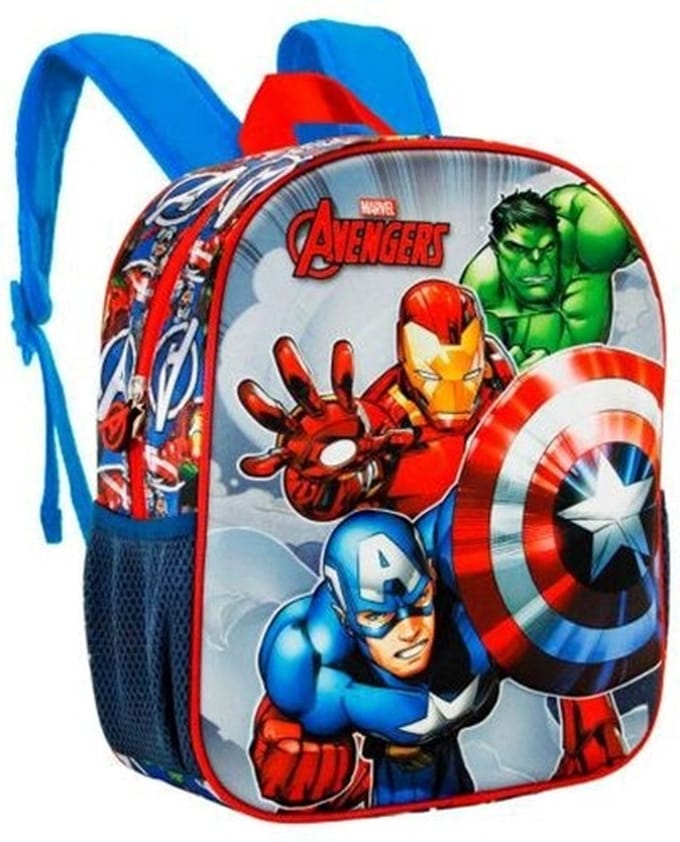 Avengers 3D rugtas HULK - IRON MAN - CAPTAIN AMERICA