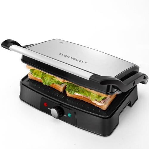 Aigostar Heat 30HFA - contactgrill / compacte grillplaat 1500 W zilver