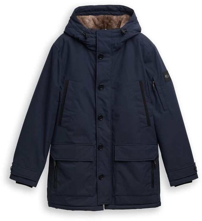 Tom Tailor - Parka met waterafstotende functie - Maat XXL - sky captain blue