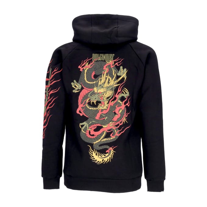 Herenhoodie Ryu Dragon Hoodie Zwart